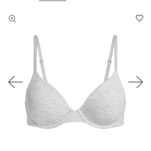 SKIMS T shirt bra in heather grey - Picture 1 of 5